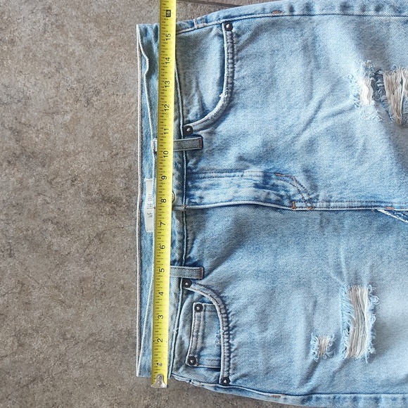 NWOT..We The Free Blue Jean Skirt - Picture 4 of 7